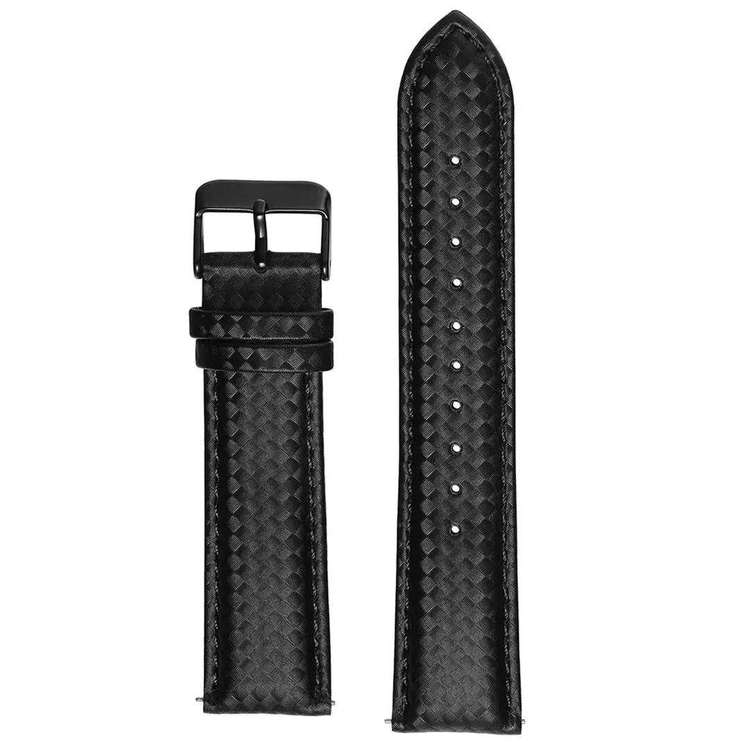 Schwarzes Lederarmband (verstellbar)