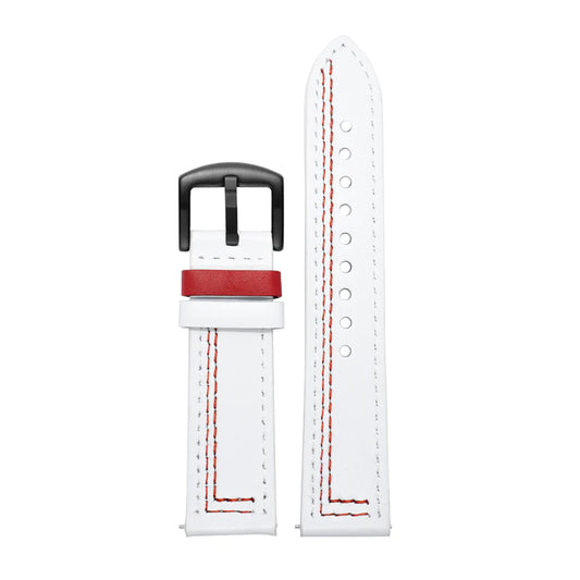 White & Red Strap (Adjustable) - Limited Edition